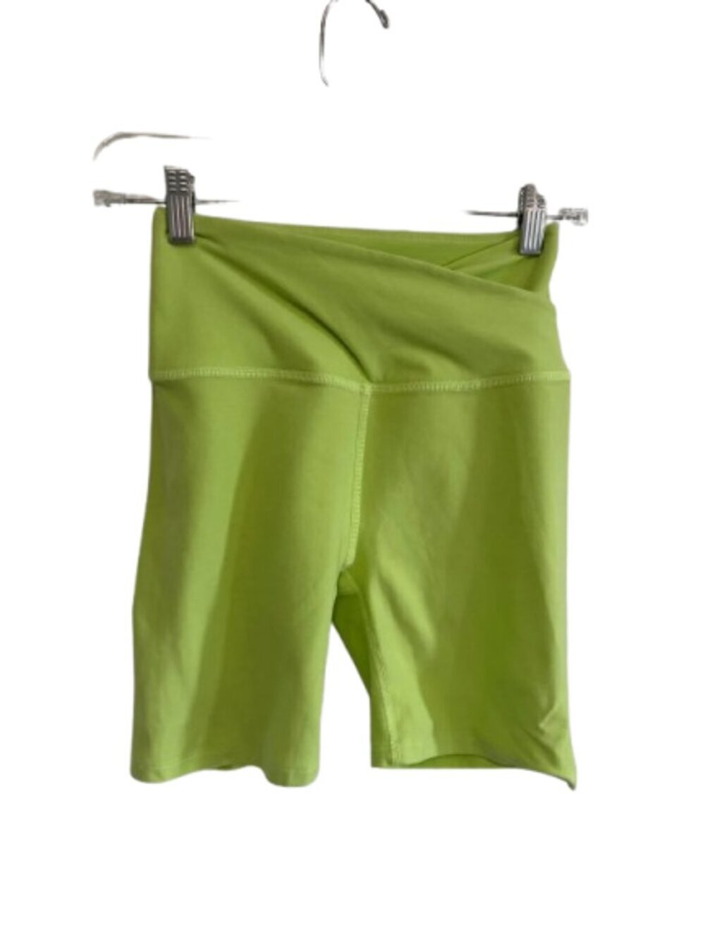 Beyond Yoga Crossover Bike Short Neon Yellow Athletic Size Small